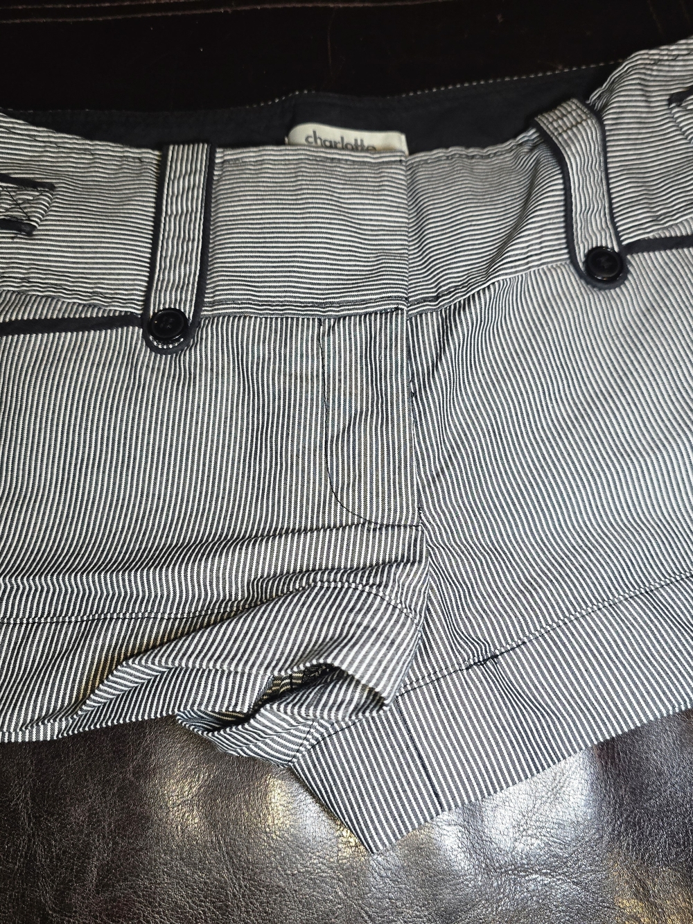 Charlotte Russe Black & White Pinstripe Women’s Shorts